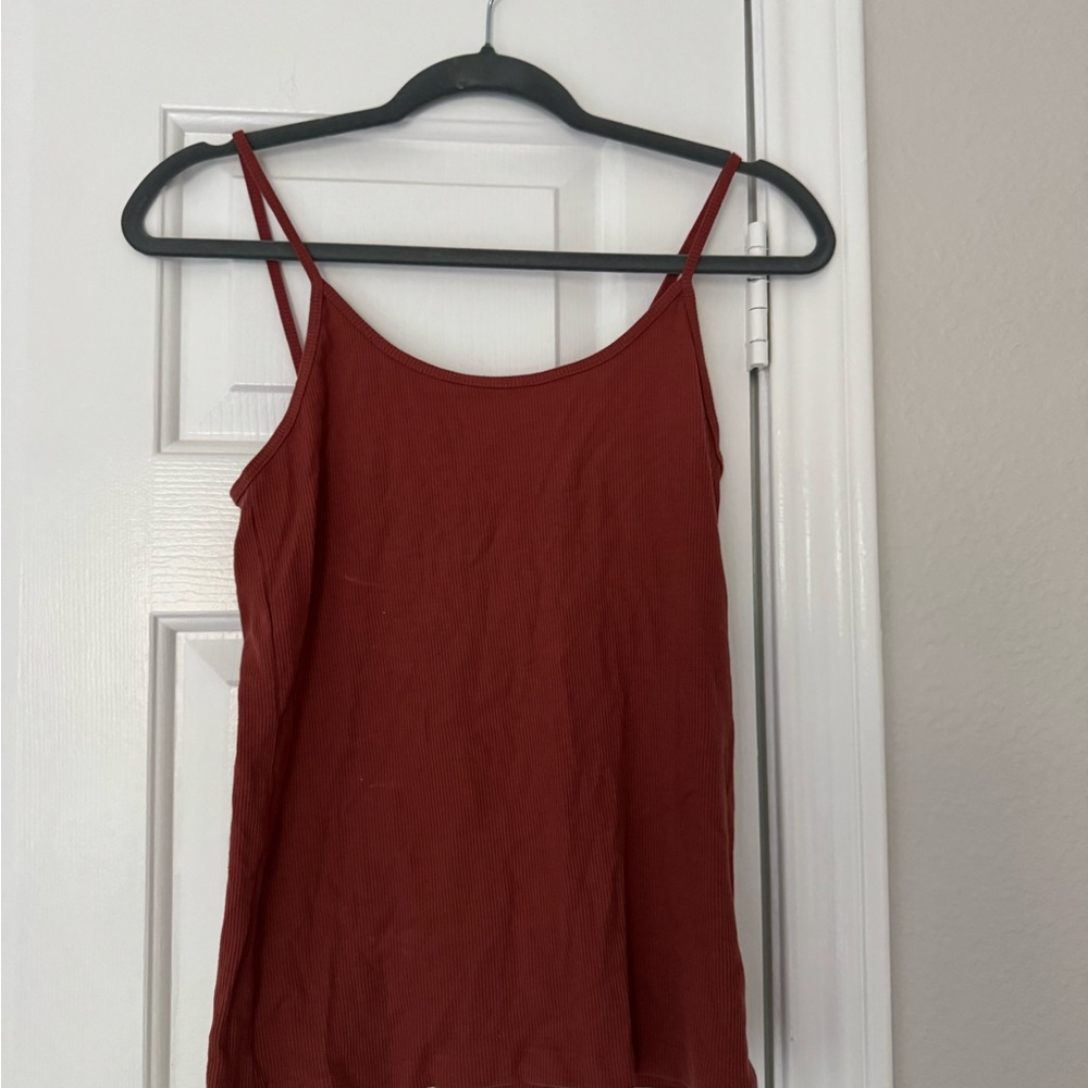 Women's Burnt Orange/Red Spaghetti Strap Top